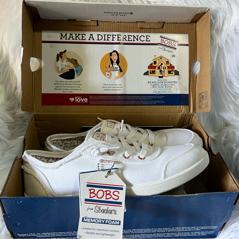 NEW Women's BOBS-B Cute Casual Sneakers - Picture 3 of 9